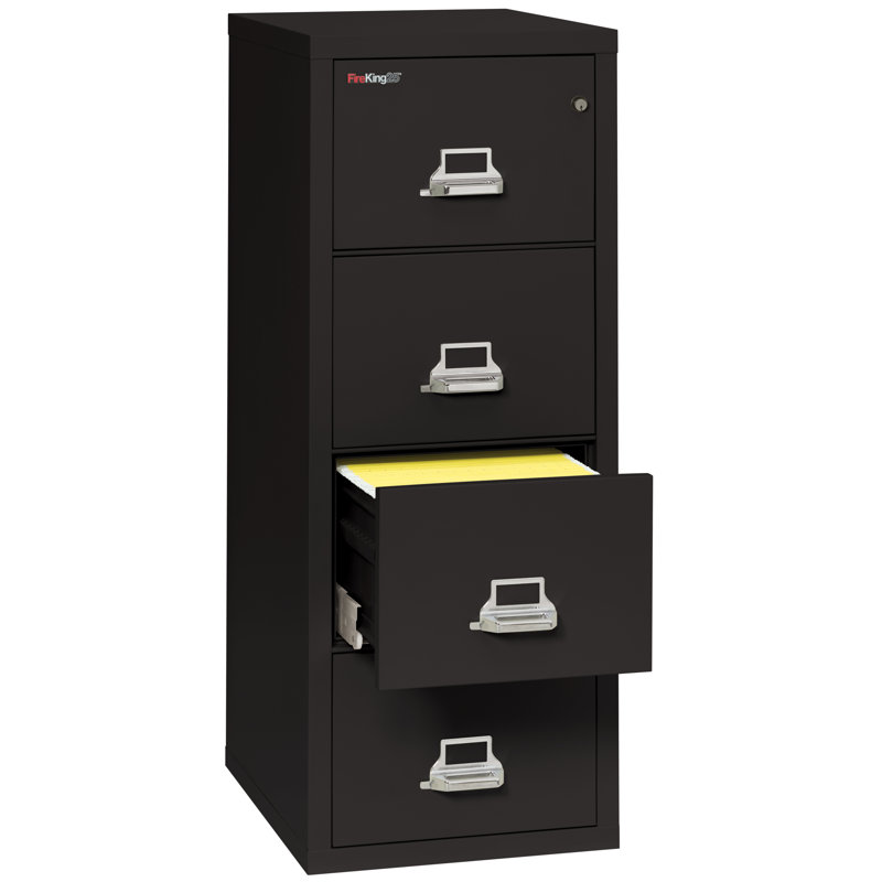 Locking Fireproof Metal Filing for Home and Office White 3